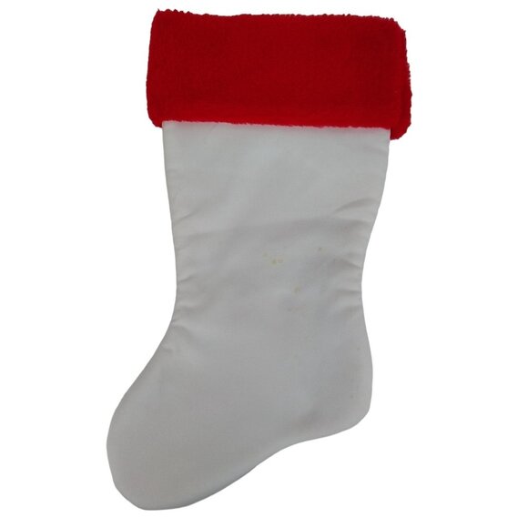 Morehead Babys First Christmas White and Red Embossed Christmas Stocking - Picture 3 of 4